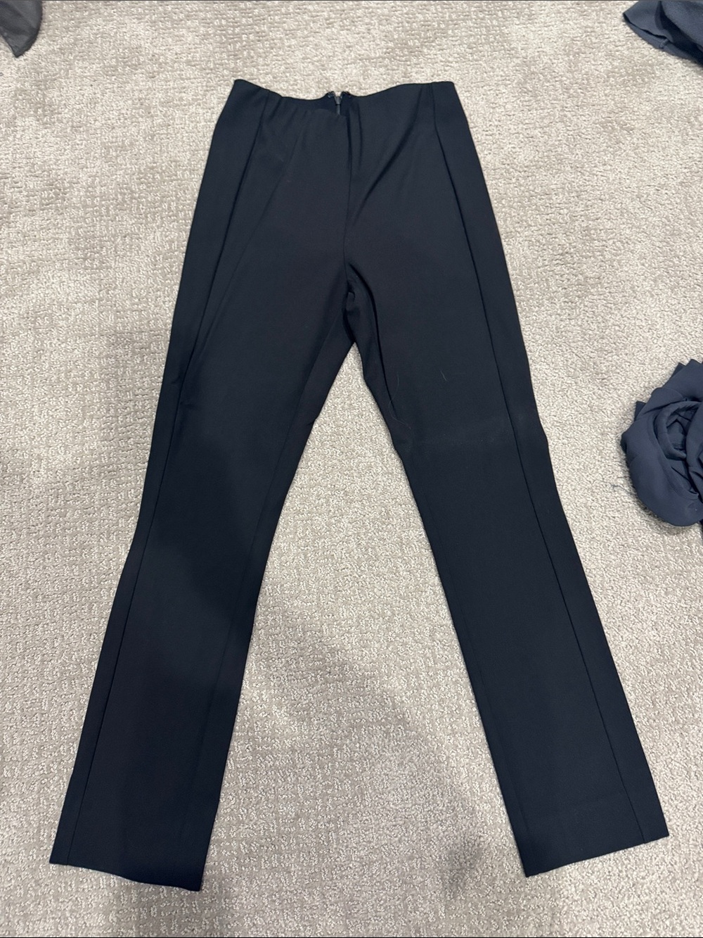 rag & bone Black Tailored Slim Pants with Crease